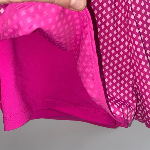 Lorna Jane hot pink diamond print womens athletic bike underlay shorts size XS - Picture 5 of 13